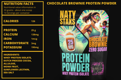 Naty Staxs Set - w/ Chocolate Brownie Protein - 12oz x 3